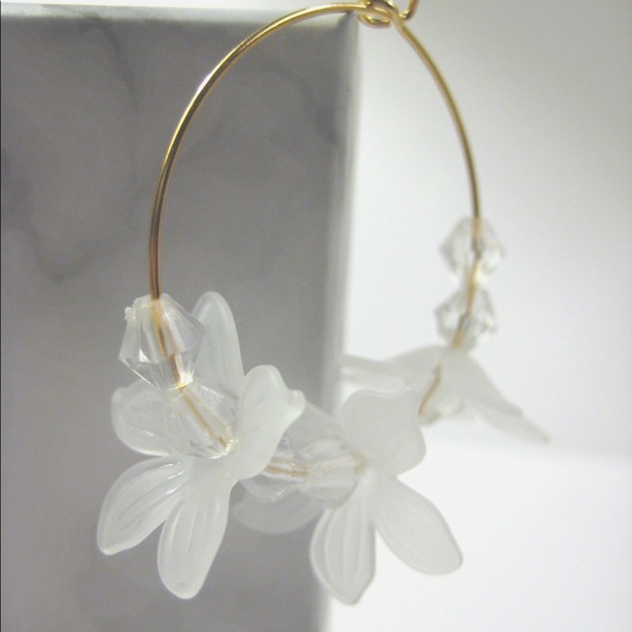 Dew Lily Hoop Earring - Picture 2 of 3